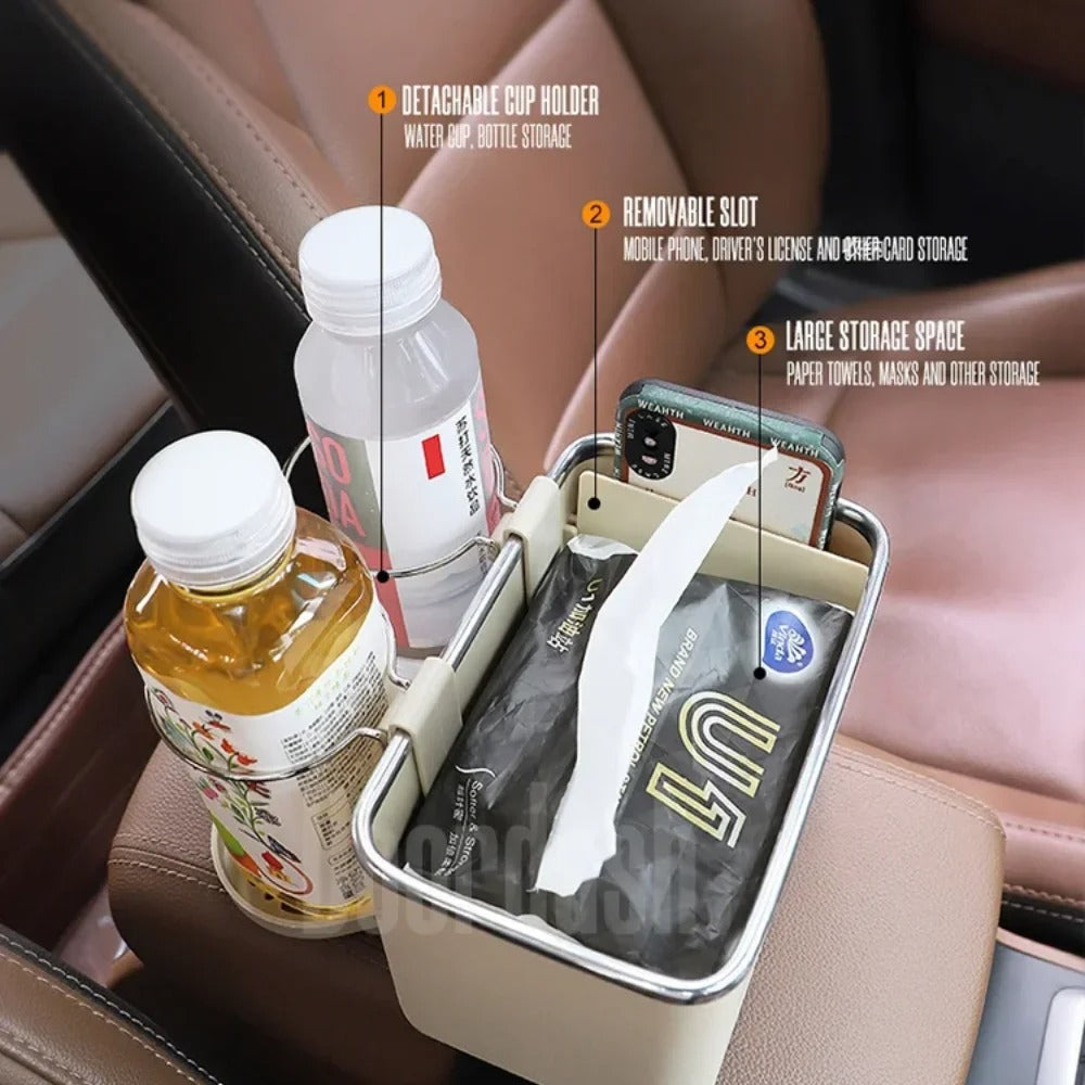 Multi-Functional Car Cup Holder Storage